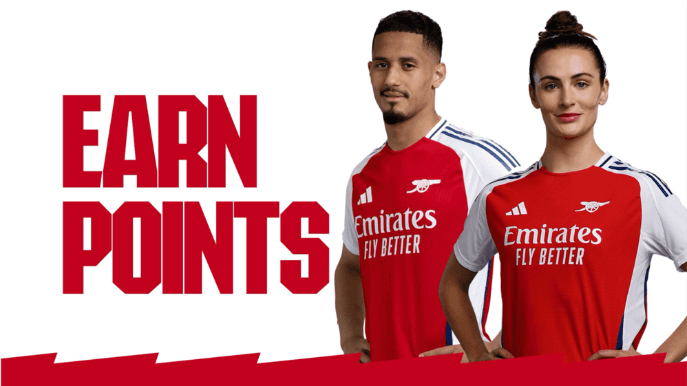 Earn points with My Arsenal Rewards